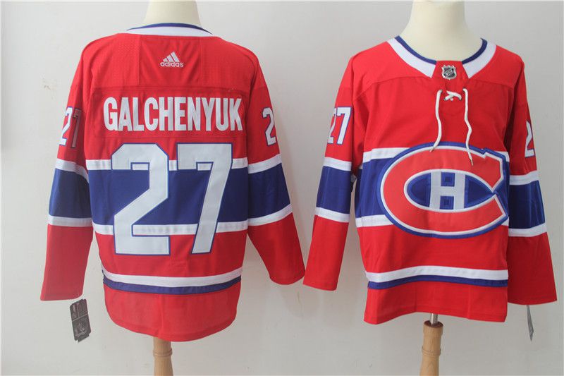 Men Montreal Canadiens #27 Galchenyuk red Hockey Stitched Adidas NHL Jerseys